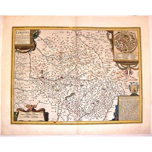 Old map image download for Totius Lemovici et Confinium Provinciarum.