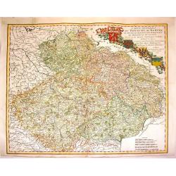 Carte Generale du Royaume de Boheme du Duche de Silesie et des Marquisats de Moravie et de Lusace. . .