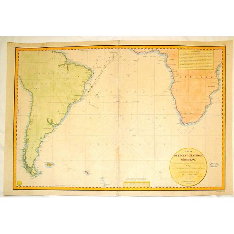 Carte de L'Ocean Atlantique Meridional.