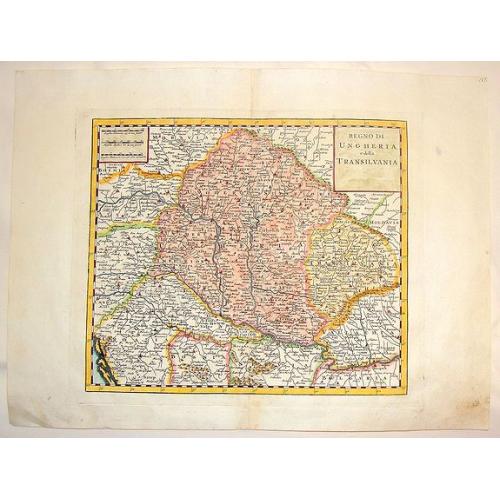 Old map image download for Regno di Ungheria e della Transilvania.