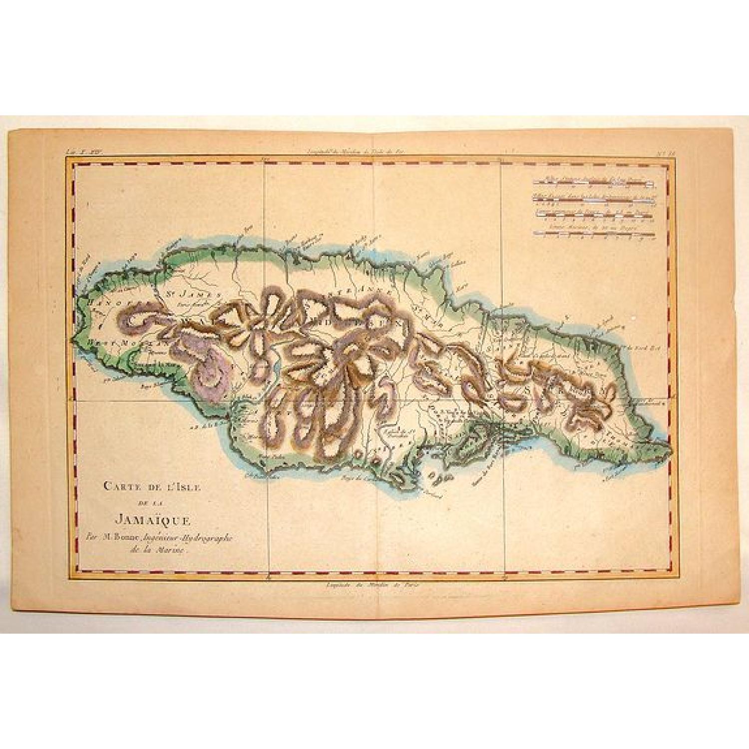 Carte de L'Isle de la Jamaique.
