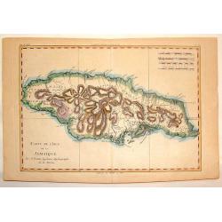 Carte de L'Isle de la Jamaique.