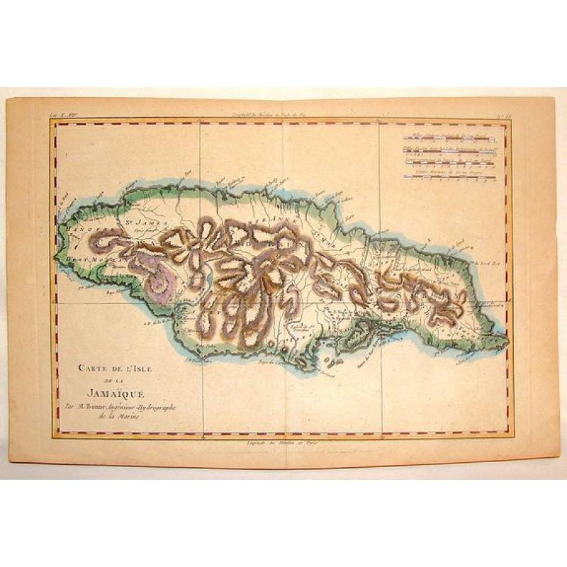 Carte de L'Isle de la Jamaique.