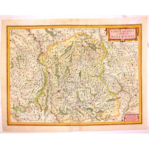 Old map image download for Carte du Pais et Duche de Nivernois.