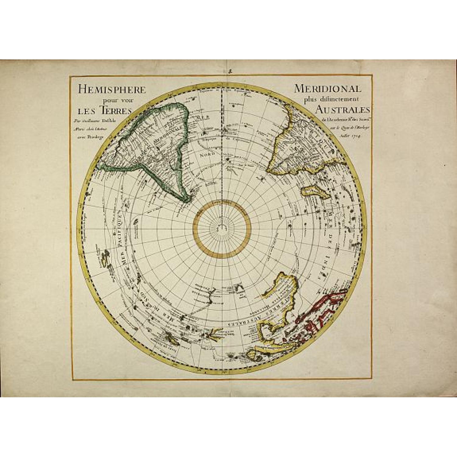 Hemisphere Meridional pour voir plus distinctement les Terres Australes