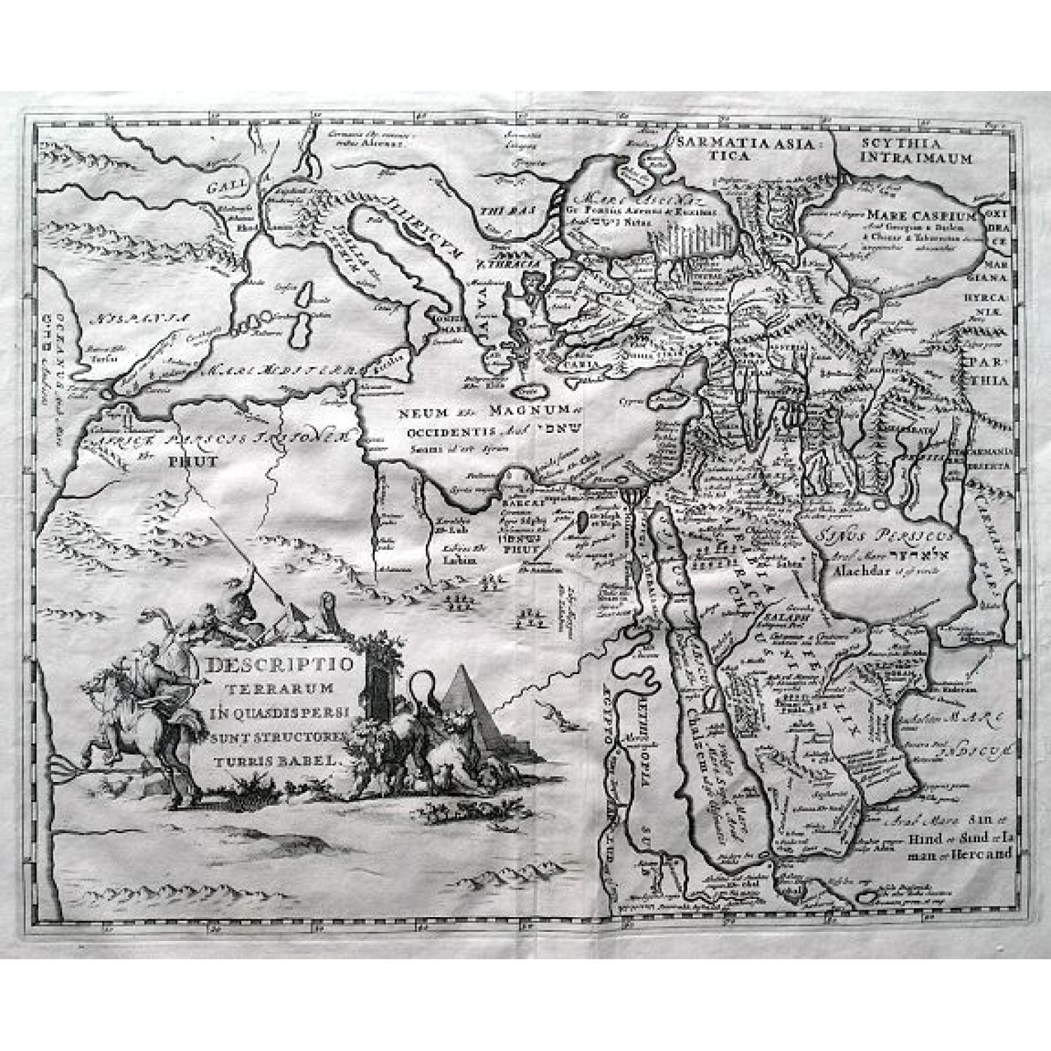 Descriptio terrarum in quasdispersi sunt structores turris Babel.