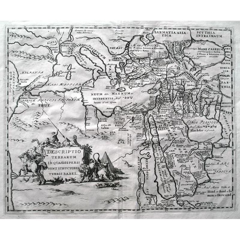 Descriptio terrarum in quasdispersi sunt structores turris Babel.
