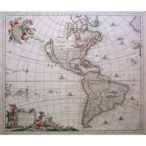 Old map image download for Novissima et Accuratissima Totius Americae.