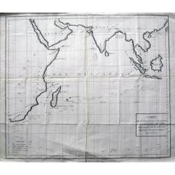 Carte des déclinaisons et inclinaisons de l\'aiguille aimantée...1775