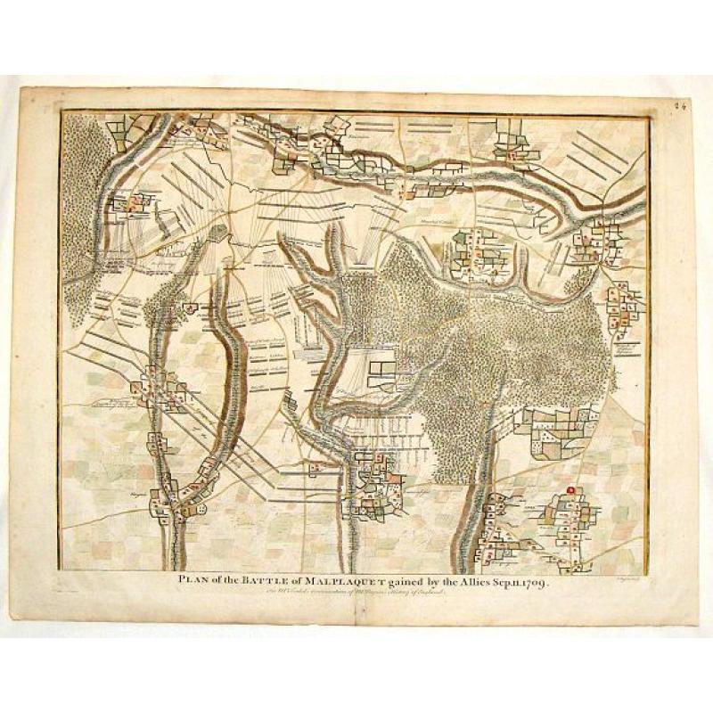 Plan of the Battle of Malplaquet Gained By the Allies Sep.11, 1709.