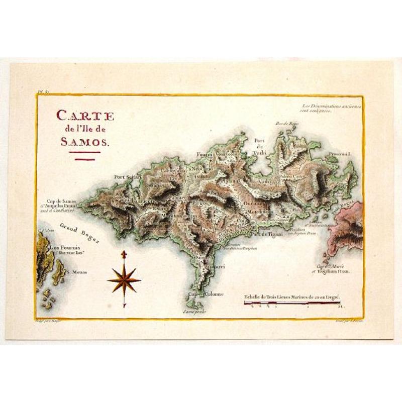 Carte de L\'Ile de Samos.