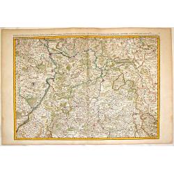 Partie du Palatinat du Rhein, le Duché de Wirtenberg les Partie du Palatinat du Rhein. Le Duche de Wirtenberg, Les Marquisats de Bade & Durlac, les Eveschés de Worms de Spire et le Comté de Linange.