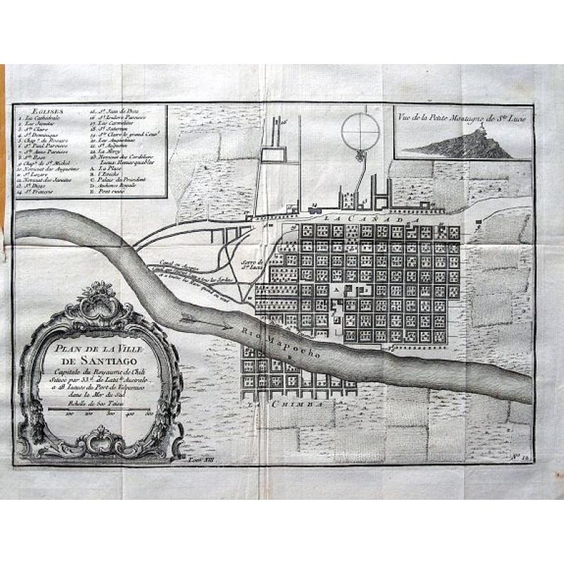 Plan de la ville de Santiago. . .