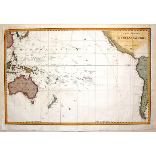 Old map image download for Carte Generale de L'Ocean Pacifique.