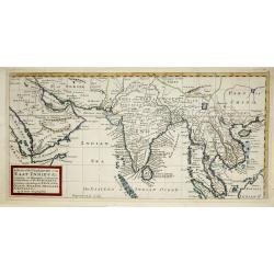 A map of the continent of the East-Indies &c. Containing the territories, settlements, and factories of the Europeans. Explaining what belongs to England, France, Holland, Denmark, Portugal &c. By H. Moll Geographer. Printed and sold by T. Bowles next ye 