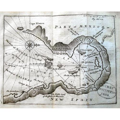 Old map image download for UNTITLED (Gulf of Nicoya)