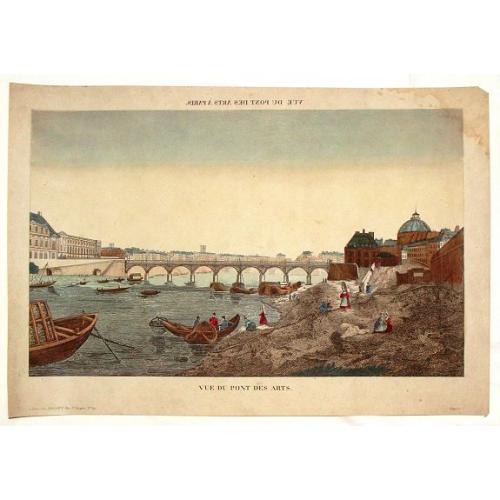 Old map image download for Vue du Pont des Arts.