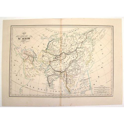 Old map image download for Carte de L'Asie.