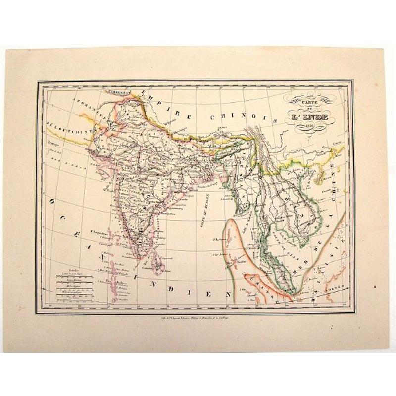 Carte de L'Inde.