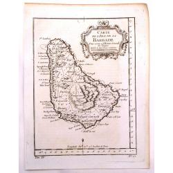Carte de L'isle de la Barbade.