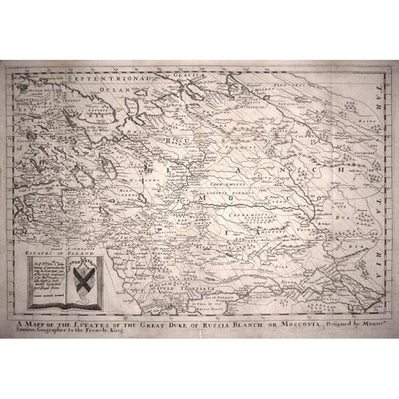 A Mapp of the Estates of the The Great Duke of Russia Blanch, or Moscovia.