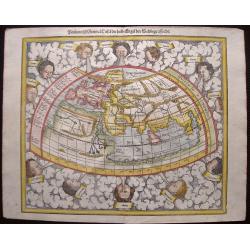 Ptolemeisch General Tafel, die halbe Kugel der Welt begreissende. . .