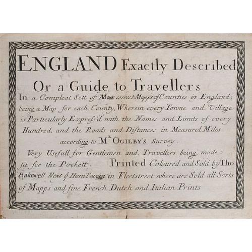 Old map image download for (Title page) England Exactly Described Or a Guide to Travellers.