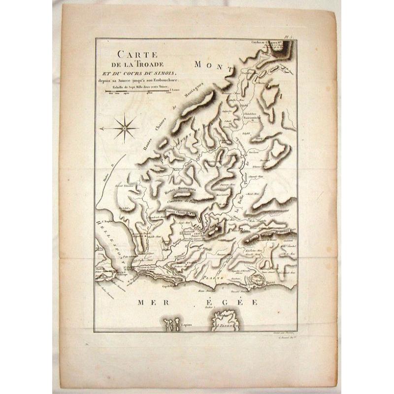 Carte de la Troade et du Cours du Simois.