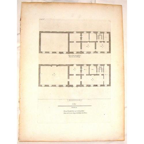Old map image download for Plan of the First & Second Floors of Bobham Hall.
