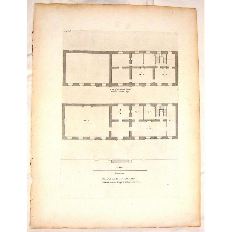 Plan of the First & Second Floors of Bobham Hall.