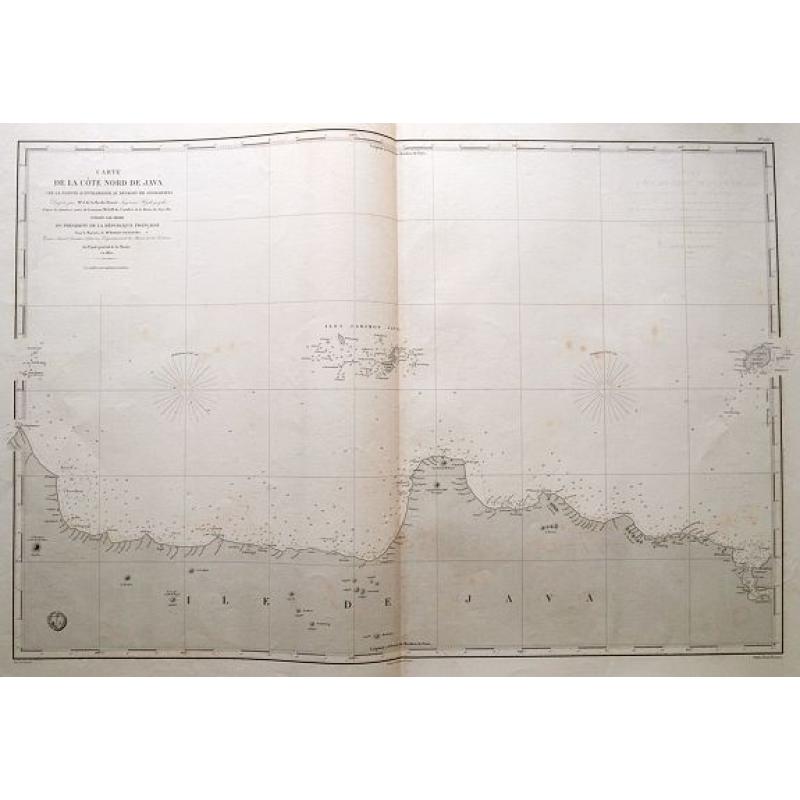Carte de la côte nord de Java (de la pointe d'Intramayoe au détroit de Sourabaya). . .