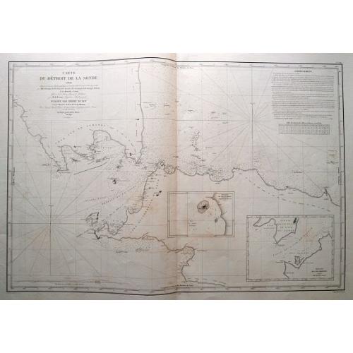 Old map image download for Carte du détroit de la Sonde. . .