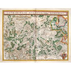 Lorraine: Lotharingia Ducatus vulgo Lorraine.