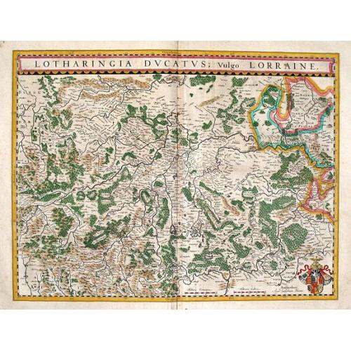 Old map image download for Lorraine: Lotharingia Ducatus vulgo Lorraine.