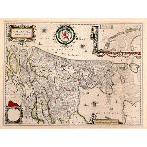 Old map image download for Hollandia Comitatus.