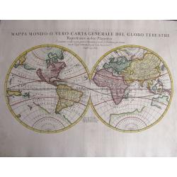 Mappa Mondo o vero carta generale del globo terestre.