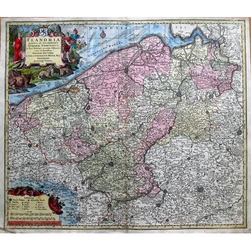Old map image download for Flandria Maximus et Pulcherrimus Europae...