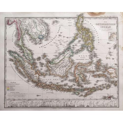Old map image download for Die Ostindischen Inseln entw. u. gez. von F. v. Stülpnagel und Herm. Berghaus.