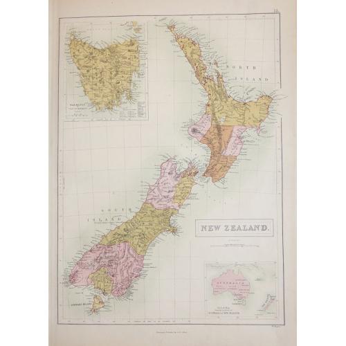 Old map image download for New Zealand