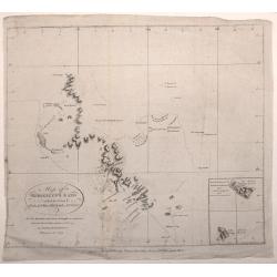 Map of Kerguelen's Land called by Capt. Cook Island of Desolation