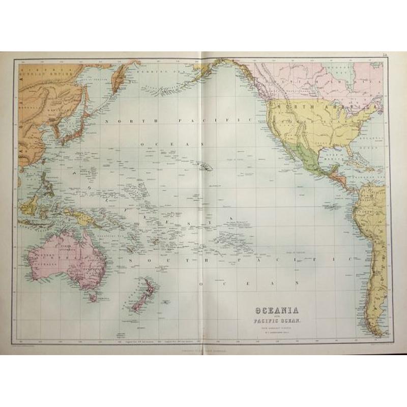 Oceania and Pacific Ocean.