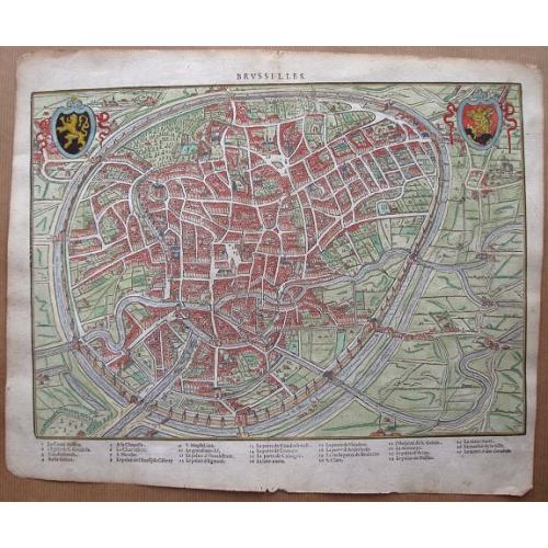 Old map image download for Brusselles.