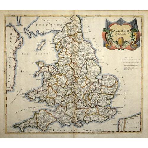 Old map image download for England by Robert Morden 