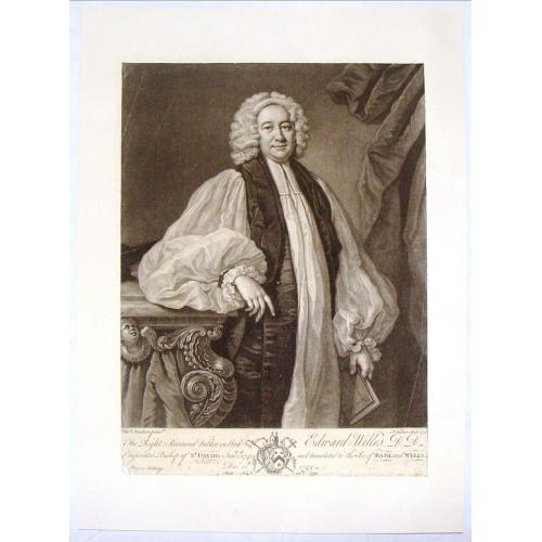Old map image download for The Right Reverend Father in God, Edward Willes, D.D.