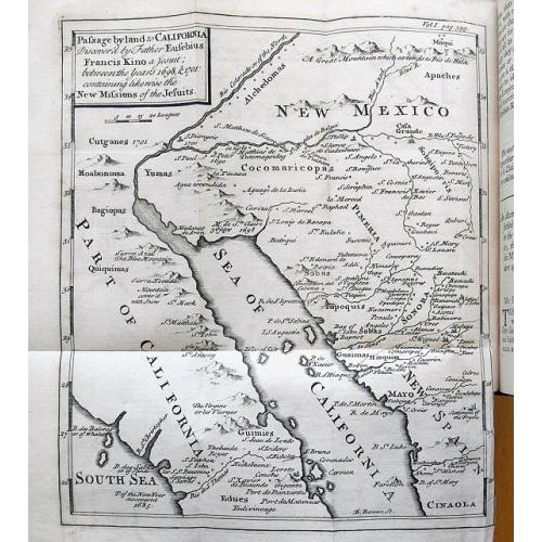 Old map image download for Travels of the Jesuits...(with Kino map of California).