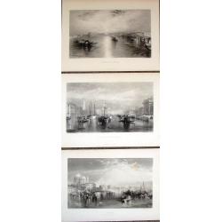 Venice. (Lot of 3 engravings)