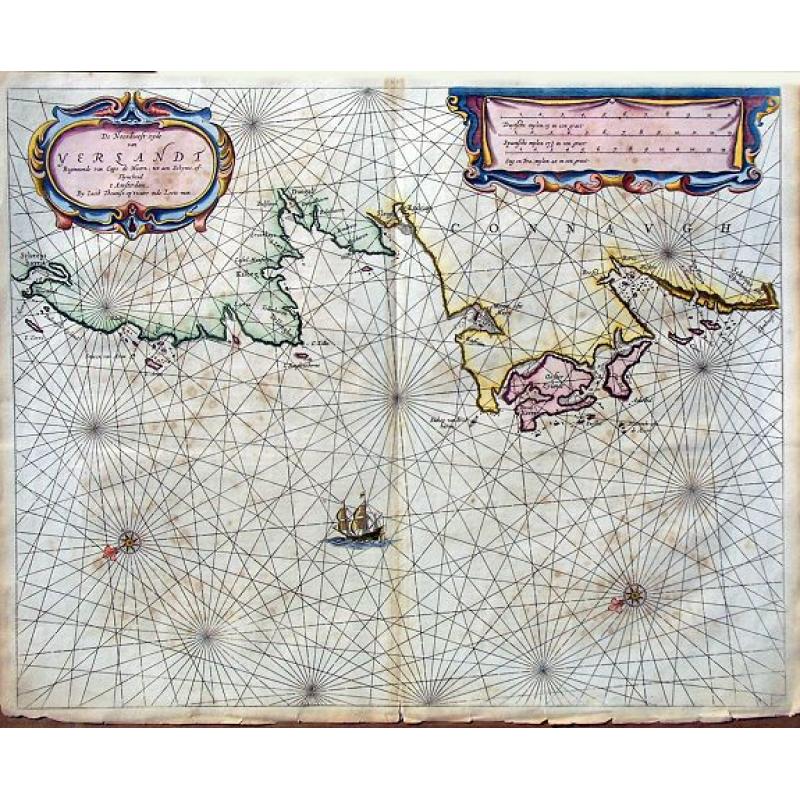 De Noordwest zyde van Yerlandt Beginnende van Capo de Hoorn; tot aen Schynes of Slyynhead . . .