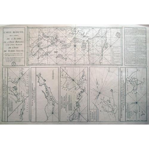 Old map image download for Carte Réduite, Des Côtes De L' Acadie, De L' Isle Royale...