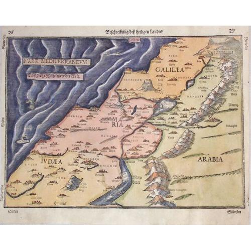 Old map image download for Beschreibung des Heiligen Landes.