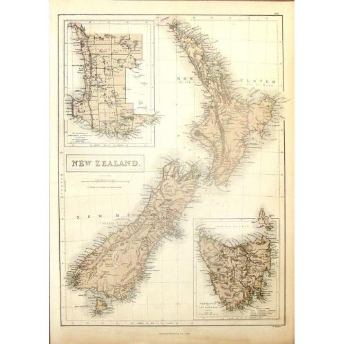 Old map image download for New Zealand.